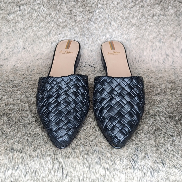 Sam Edelman Page Leather Almond Toe Mules Black Women's 8.5 - Picture 5 of 11